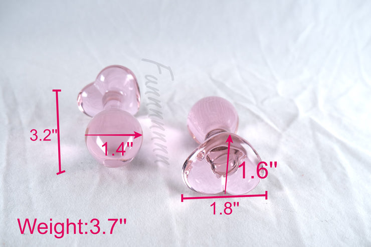 Pink Heart Small Anal Plug