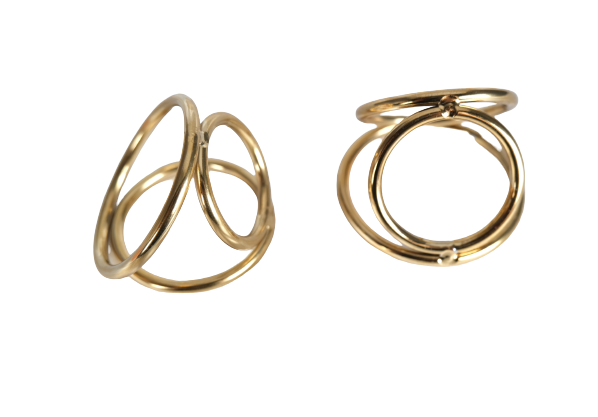 CHROME TRIPLE COCK RING