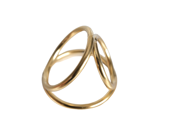 CHROME TRIPLE COCK RING
