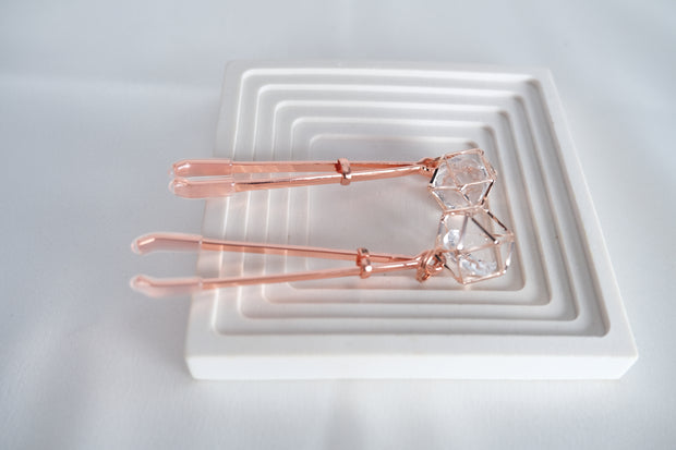 Rose Gold Nipple Clamps Artificial Diamond
