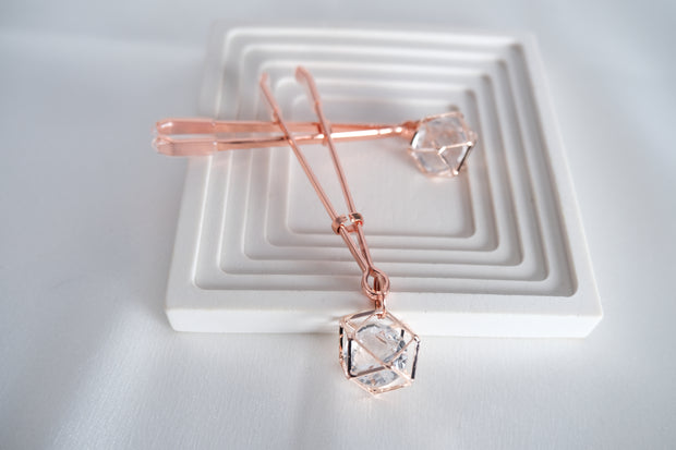 Rose Gold Nipple Clamps Artificial Diamond