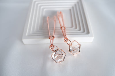 Rose Gold Nipple Clamps Artificial Diamond