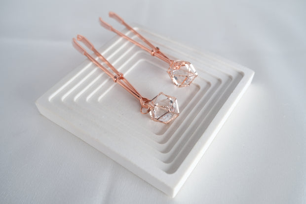 Rose Gold Nipple Clamps Artificial Diamond