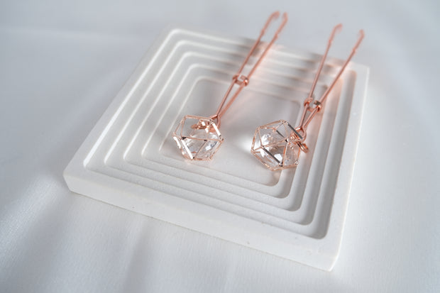 Rose Gold Nipple Clamps Artificial Diamond