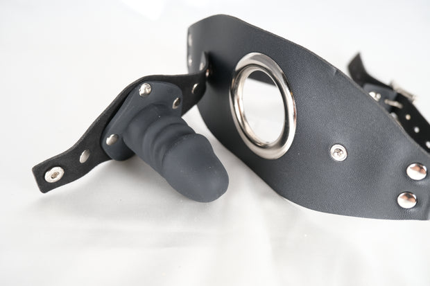 Lockable Detachable Dildo Mouth Gag