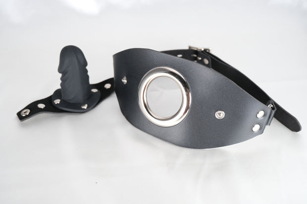 Lockable Detachable Dildo Mouth Gag
