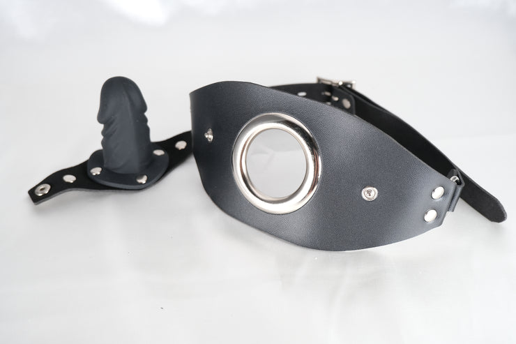 Lockable Detachable Dildo Mouth Gag