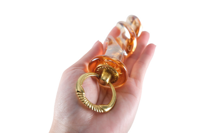 Crystal Glass Spiral Dildo Anal Plug
