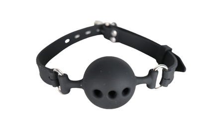 Black Silicone Ball Mouth Gag