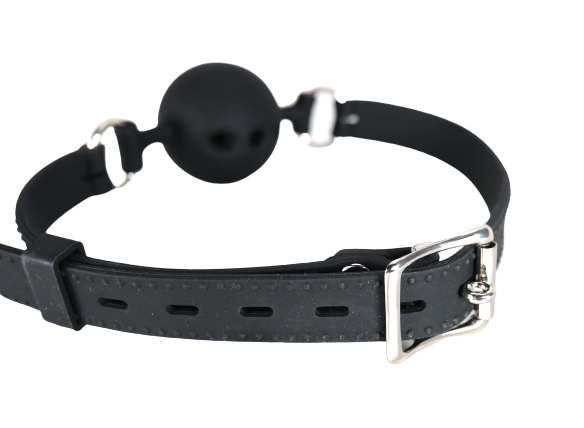 Black Silicone Ball Mouth Gag