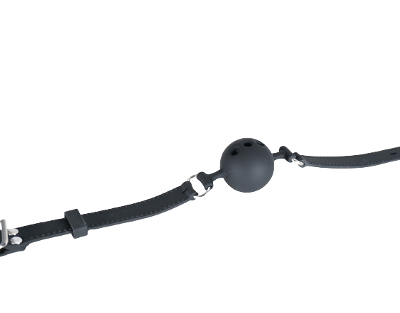 Black Silicone Ball Mouth Gag