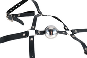 Steel Ball Gags Harness Lockable