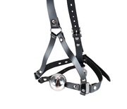 Steel Ball Gags Harness Lockable