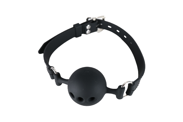 Black Silicone Ball Mouth Gag