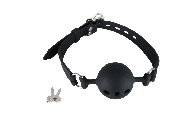 Black Silicone Ball Mouth Gag