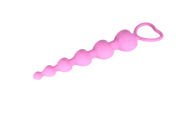 Silicone Heart Shaped Anal Beads