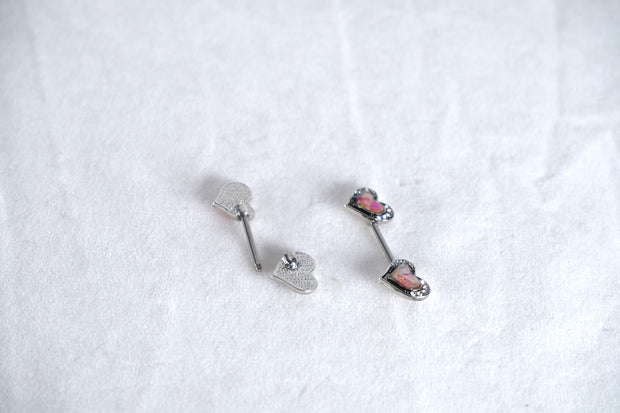 Heart Nipple Rings With Diamond