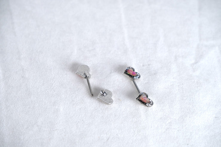 Heart Nipple Rings With Diamond