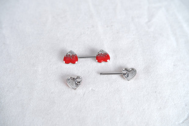 Red Heart Nipple Ring
