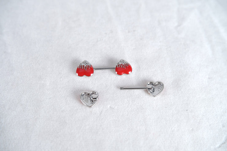 Red Heart Nipple Ring