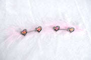 Heart Nipple Rings With Diamond