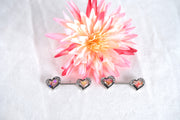 Heart Nipple Rings With Diamond