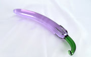 Glass Vegetable Eggplant Shape Dildos