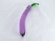 Glass Vegetable Eggplant Shape Dildos