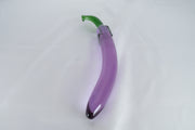 Glass Vegetable Eggplant Shape Dildos