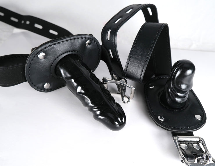 Inverted Dildo Penis Mouth Gag Lockable