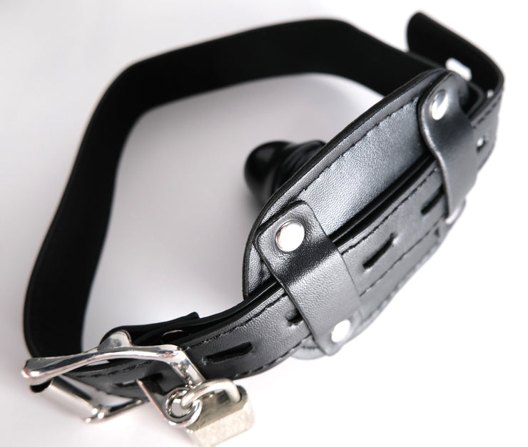 Inverted Dildo Penis Mouth Gag Lockable
