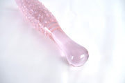 Pink Glass G-Spot Massager With Bump Point