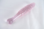 Pink Glass G-Spot Massager With Bump Point