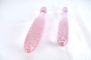 Pink Glass G-Spot Massager With Bump Point