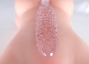 Pink Glass G-Spot Massager With Bump Point