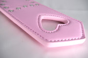 Single Heart Leather Paddle Spanking