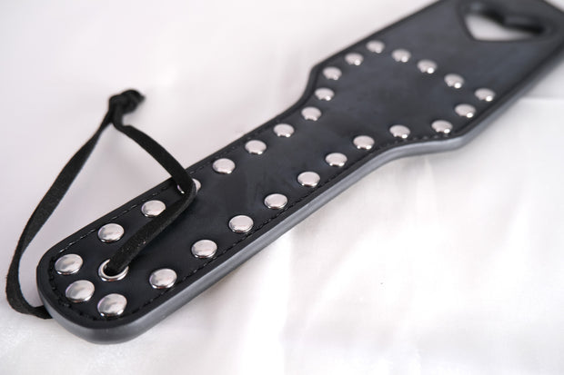 Single Heart Leather Paddle Spanking