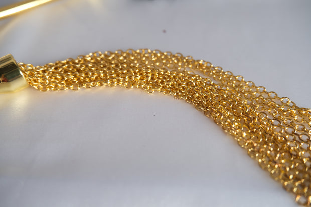 Luxurious Ostrich Feather Tickler and Metal Chain Tickler
