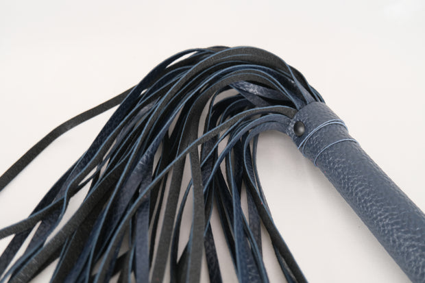 Blue Leather Flogger
