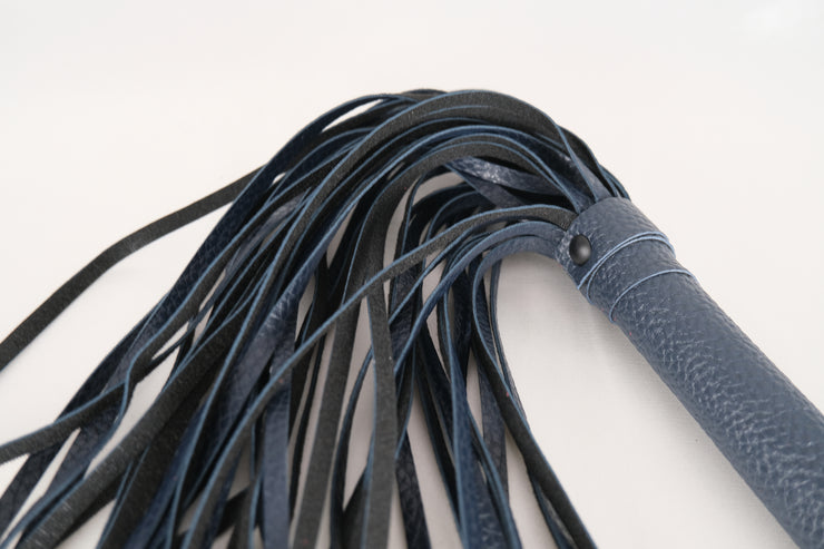 Blue Leather Flogger