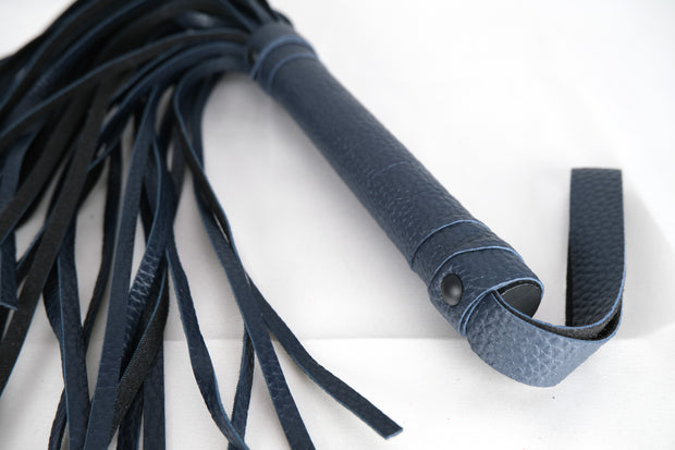 Blue Leather Flogger