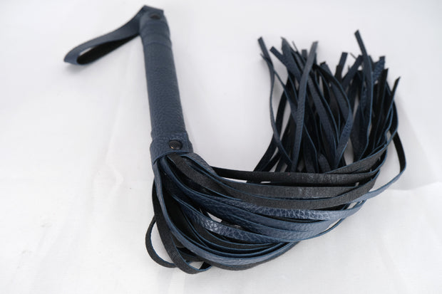 Blue Leather Flogger