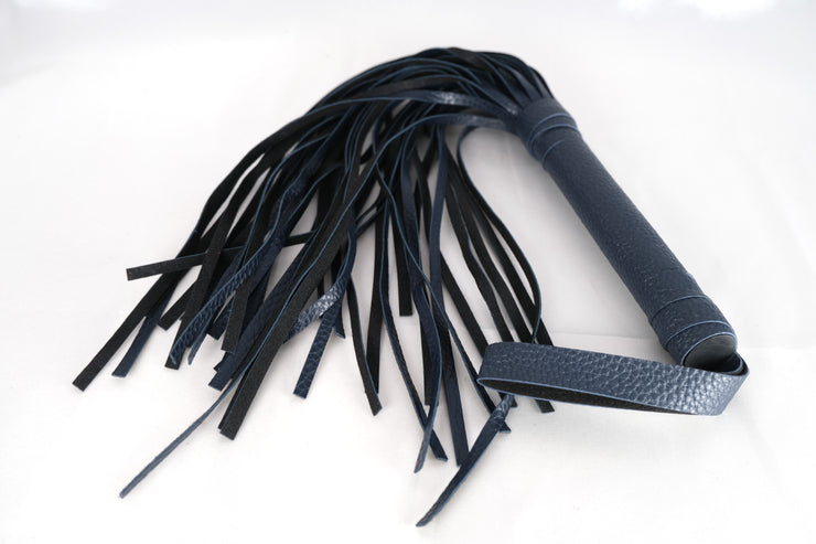 Blue Leather Flogger