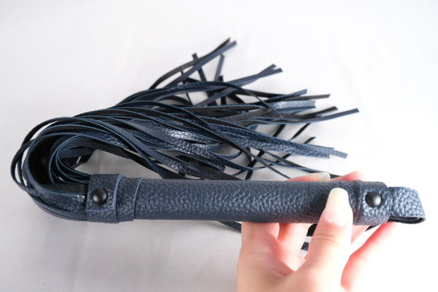 Blue Leather Flogger