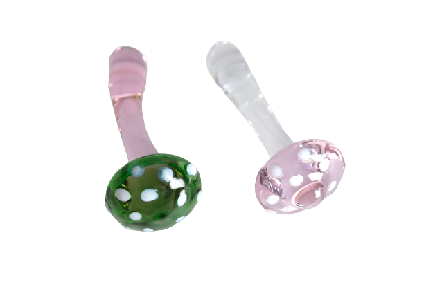 Glass Mushroom Dildo Butt Plug