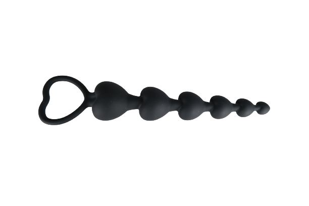 Silicone Heart Shaped Anal Beads