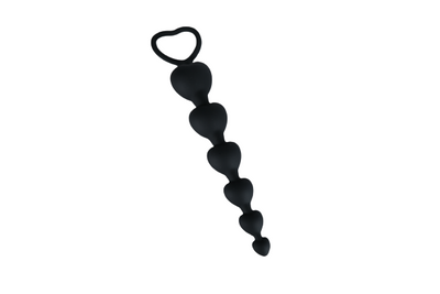 Silicone Heart Shaped Anal Beads