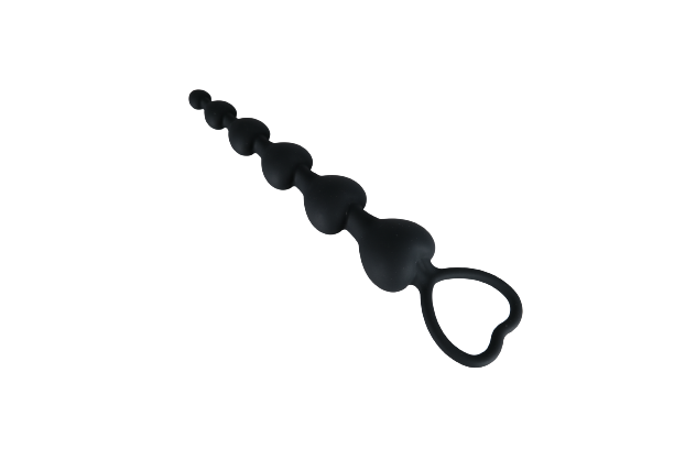 Silicone Heart Shaped Anal Beads