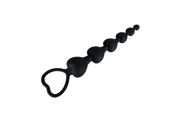 Silicone Heart Shaped Anal Beads