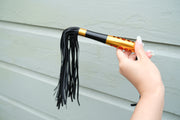 Gold Handle Leather Flogger